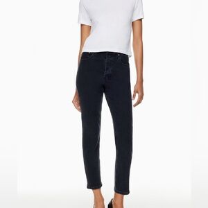 Denim Forum Charcoal Straight Leg Jeans